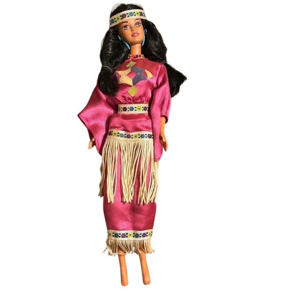 Barbie Native American Indian Doll Vintage Collectible by Mattel, Preloved Great - Picture 1 of 8